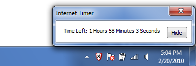 InternetTimerStatus